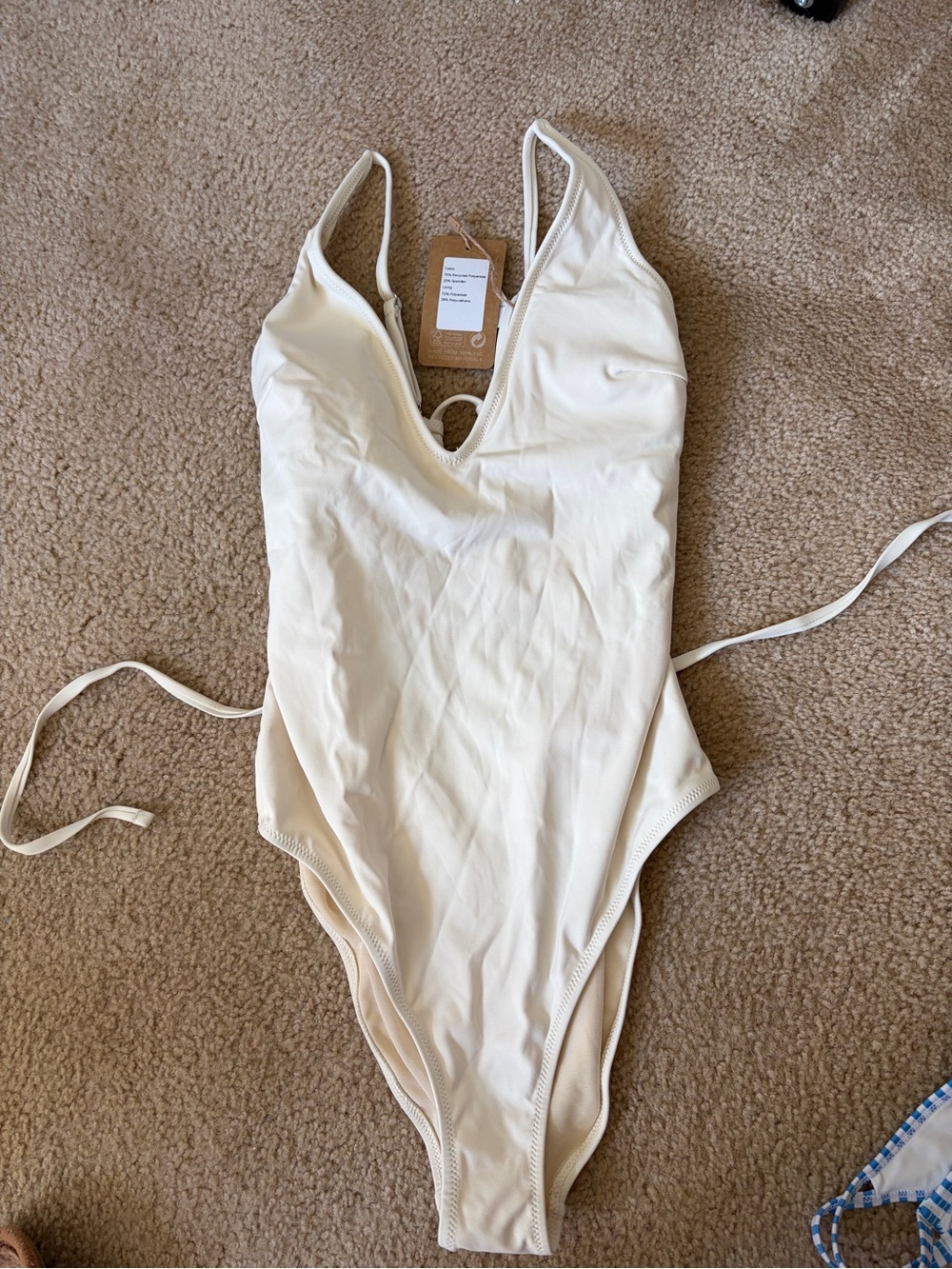 Women’s one piece v neck tummy control swimsuit